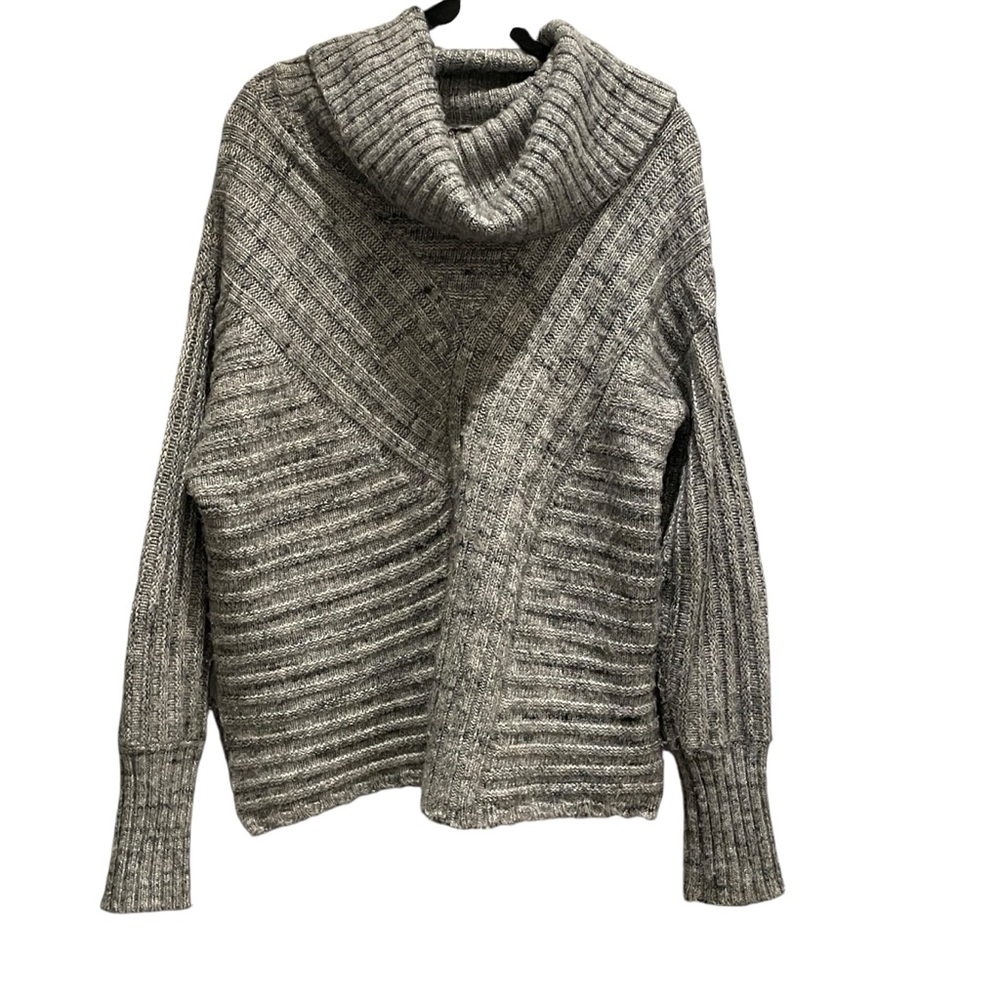 Hinge Textured Gray Cowl Neck Sweater WAY bigger than a small